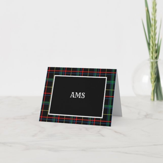 Holiday Plaid Initial Notes 2022 (Front)