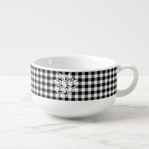 Holiday Plaid Jumbo Soup Mug