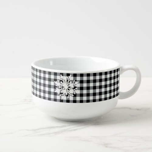 Holiday Plaid Jumbo Soup Mug