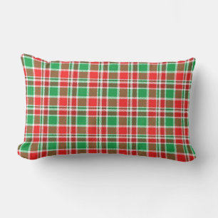 Holiday Plaid Lumbar Pillow