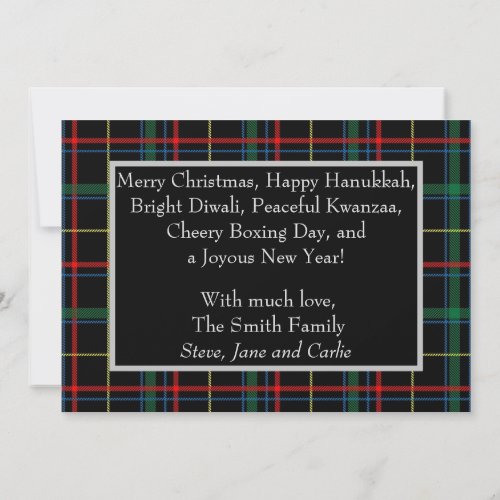 Holiday Plaid Photo Card 2022