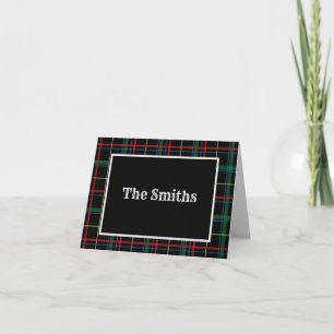 Holiday Plaid Thank You Notes