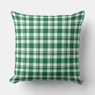 Holiday Plaid Throw Pillow