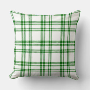 Holiday Plaid Throw Pillow
