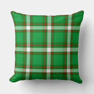 Holiday Plaid Throw Pillow