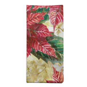 Holiday Poinsettia  Cloth Napkin