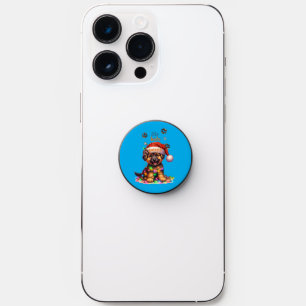 holiday popsocket with dog design