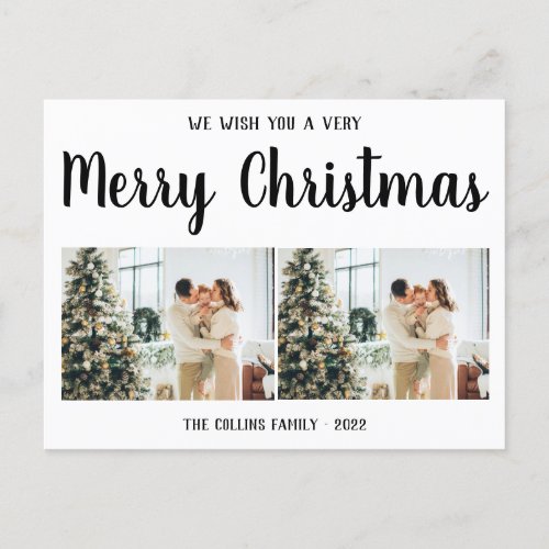 Holiday Post Card  Modern Christmas