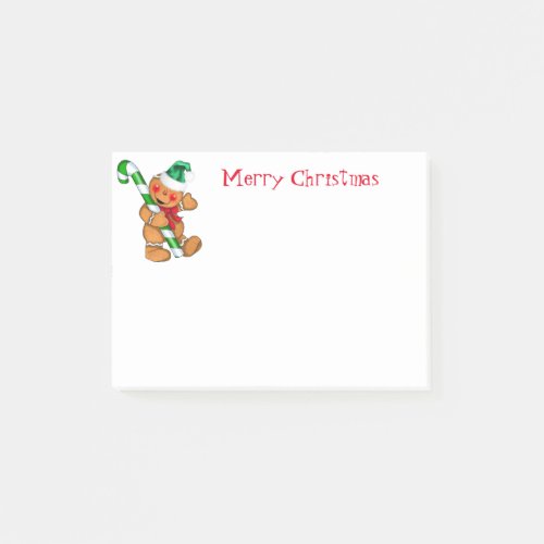 Holiday Post it Notes_Gingerbread Man Post_it Notes