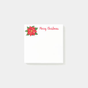 Holiday Post-it-Notes-Poinsettia Post-it Notes