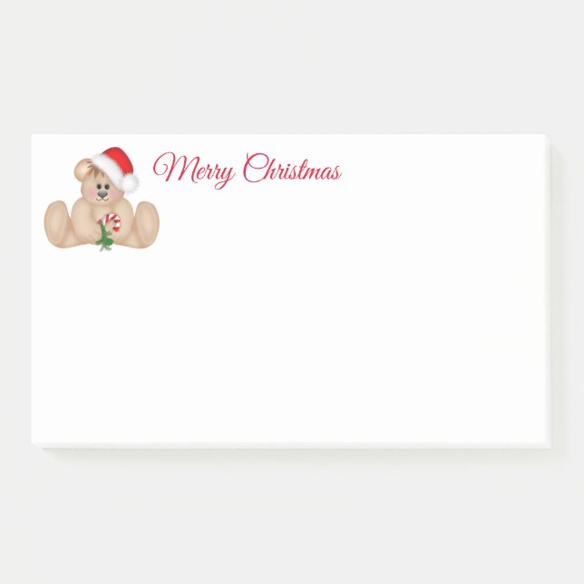 Holiday Post-it-Notes-Santa Bear Notes (Front)