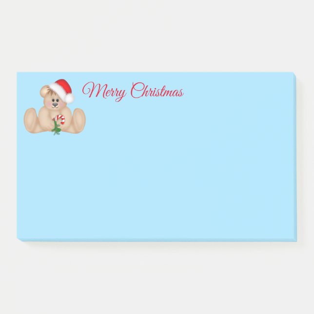 Holiday Post-it-Notes-Santa Bear Post-it Notes (Front)