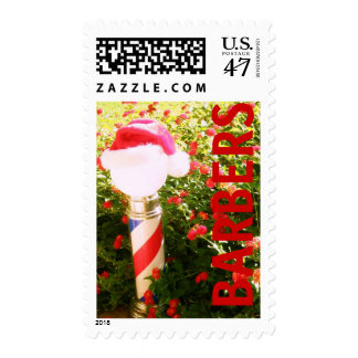 HOLIDAY POSTAGE....BARBERING PROFESSION POSTAGE