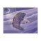 Holiday Postcard Magical Winged Polar Bear Art