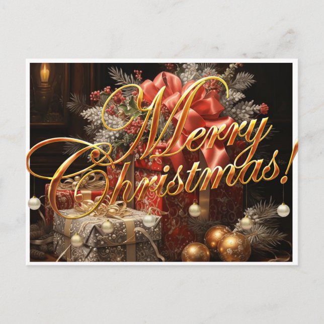 Holiday Postcard Merry Christmas (Front)
