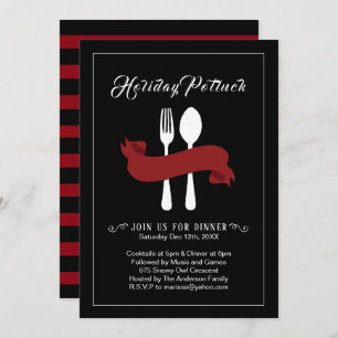 Holiday Potluck Dinner Invitation