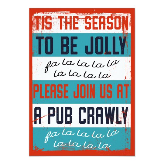 Holiday Pub Crawl Beer Crawl Invitation Zazzle Com