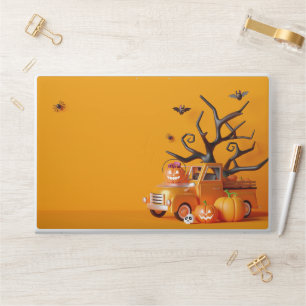 Holiday Pumpkin Happy Halloween banner HP Laptop Skin