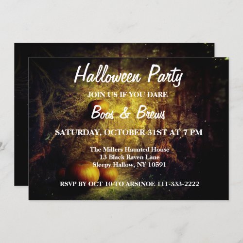 Holiday Pumpkin Patch Halloween Party Invitation