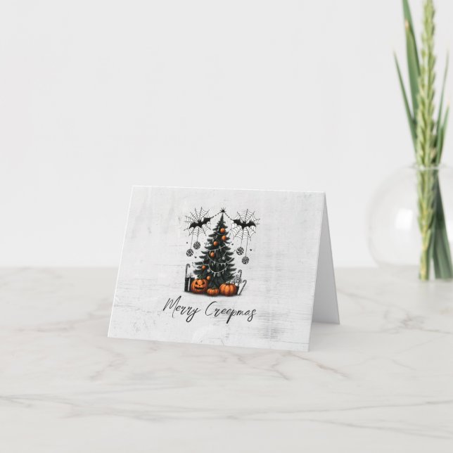 Holiday Pumpkin Tree Card (Front)