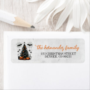 Holiday Pumpkin Tree Label