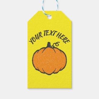 Holiday Pumpkin Vintage Style Drawing