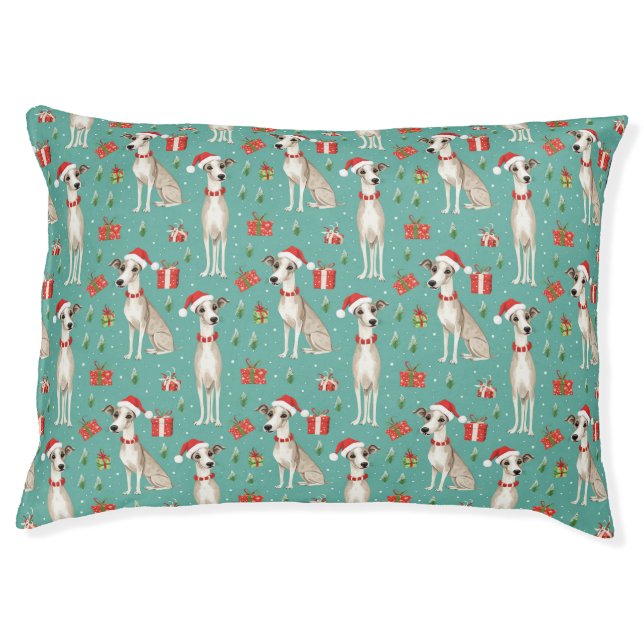 Holiday Pup Cheer  Pet Bed (Front)