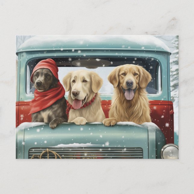 Holiday Pups Postcard (Front)