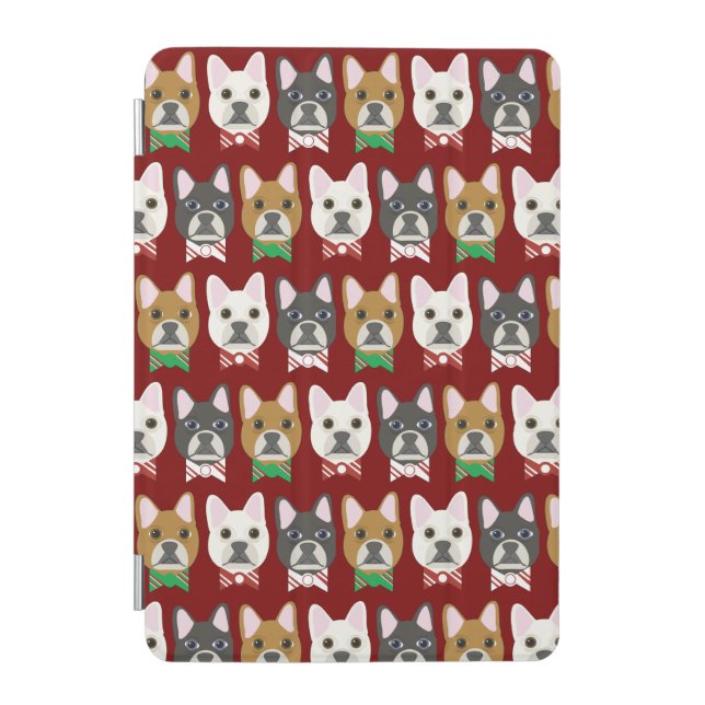 Holiday Pups Red iPad Mini Cover (Front)