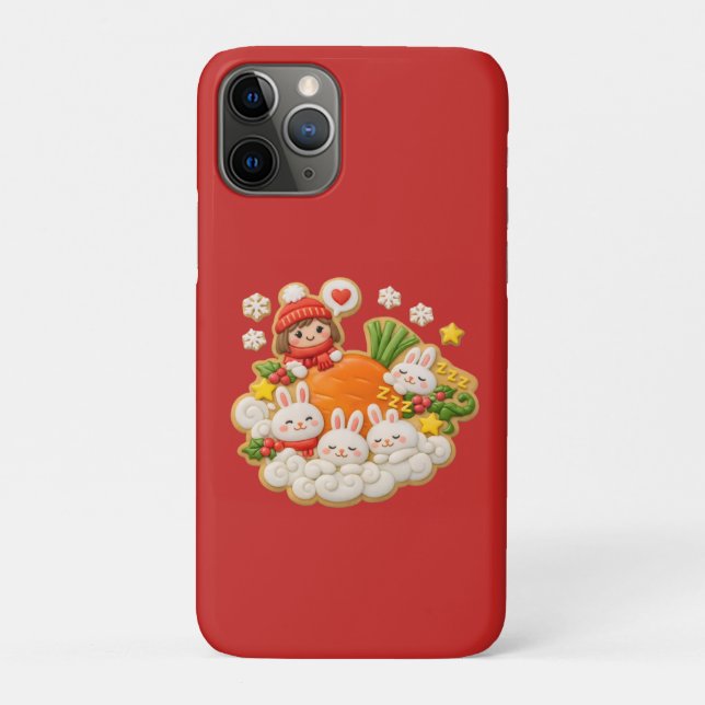 Holiday rabbits Case-Mate iPhone case (Back)