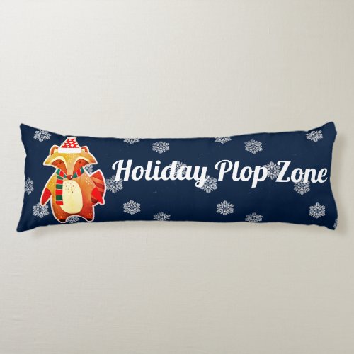 Holiday Raccoon Body Pillow