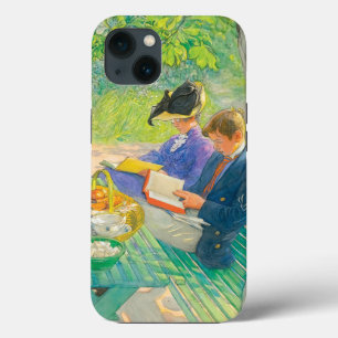 Holiday Reading by Carl Larsson iPhone 13 Case