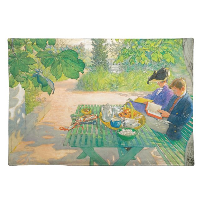 Holiday Reading by Carl Larsson Placemat (Front)