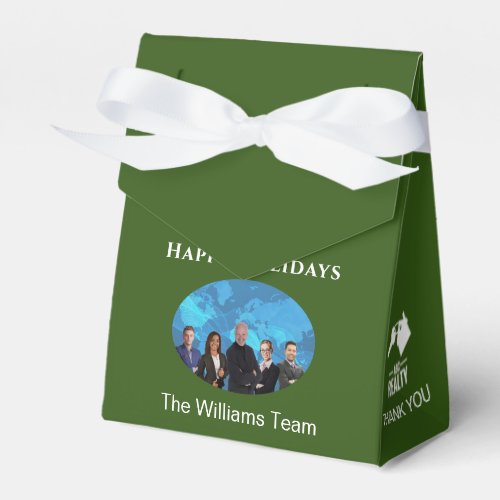 Holiday Real Estate Green Tent Favor Box Favor Box