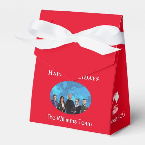 Holiday Real Estate Red Tent Favor Box Favor Box