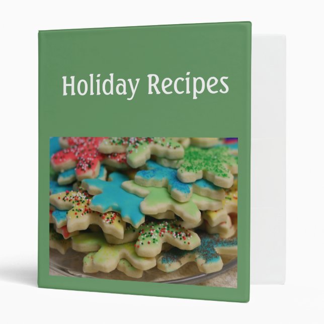 Holiday Recipe Album Binder (Front/Inside)