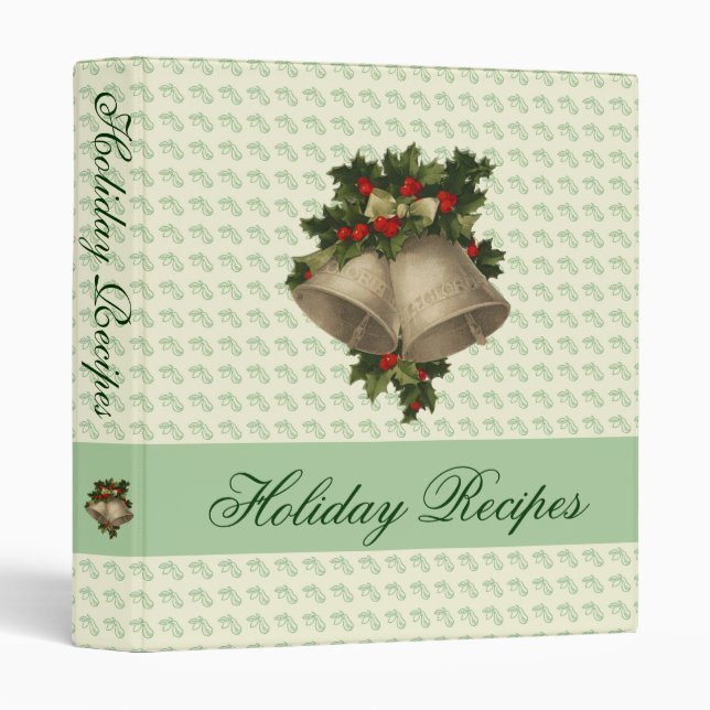 Holiday Recipe Binder - 1" Binder (Front/Spine)