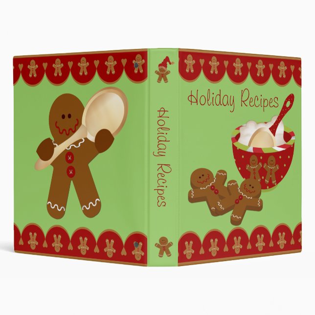 Holiday Recipe Binder - 1" Binder (Background)
