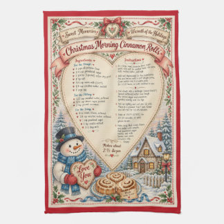 Holiday Recipe Kitchen Towel