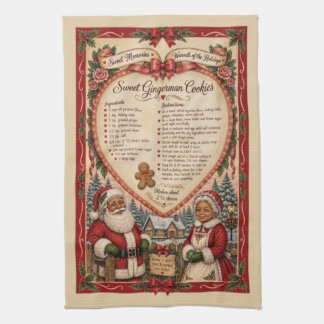 Holiday Recipe Kitchen Towel