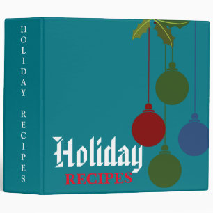 Holiday Recipes Binder