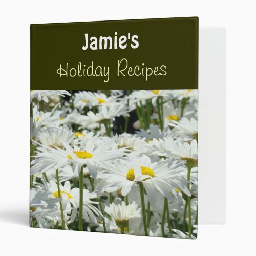Holiday Recipes Binder Add Your Name recipe book