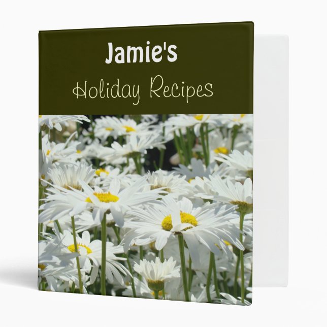 Holiday Recipes Binder Add Your Name recipe book (Front/Inside)