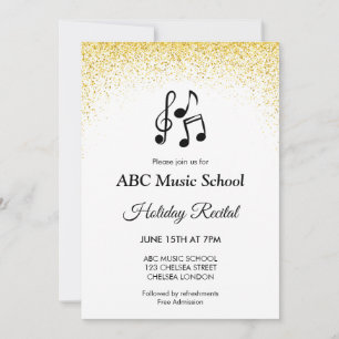 Holiday Recital Concert Classical Music Invitation