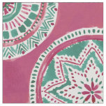 Holiday Red and Green MIGHTY MEDALLION Mandala Fabric