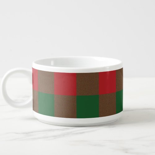 Holiday Red and Green Pattern Bowl