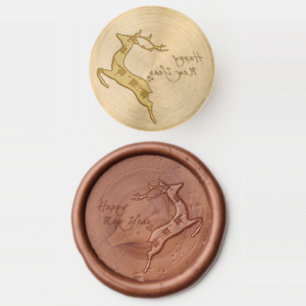 Holiday Reindeer , 2024 Magic Wax Seal Stamp