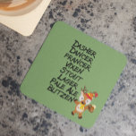 Holiday Reindeer Beer Drinks Funny Christmas Square Paper Coaster<br><div class="desc">This design was created through digital art. It may be personalized by clicking the customize button and changing the color, adding a name, initials or your favorite words. Contact me at colorflowcreations@gmail.com if you with to have this design on another product. Purchase my original abstract acrylic painting for sale at...</div>