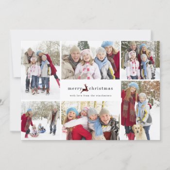 Holiday Reindeer Christmas Collage by PinkMoonPaperie at Zazzle