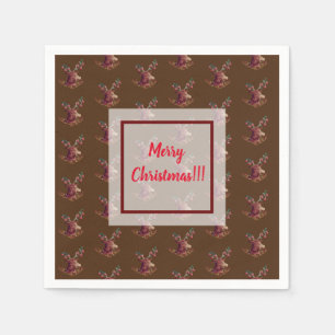 Holiday Reindeer Napkins